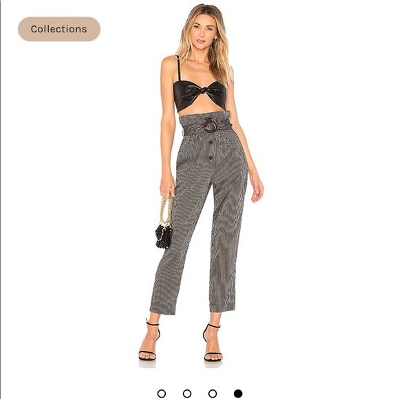 Nanushka Natchez paper bag pants in medium - Picture 5 of 15